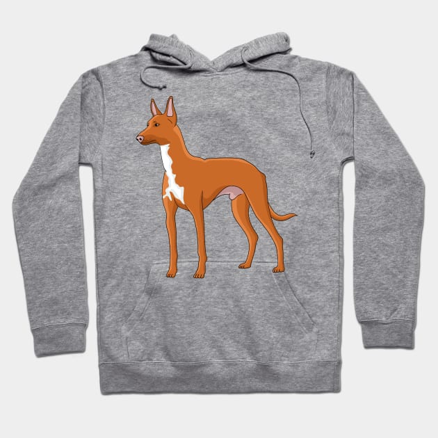 Pharaoh hound dog cartoon illustration Hoodie by Cartoons of fun